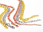Chain Set of 15 in 4 Styles in Silver Tone, Gold Tone and Rose Gold Tone appx 18" Each
