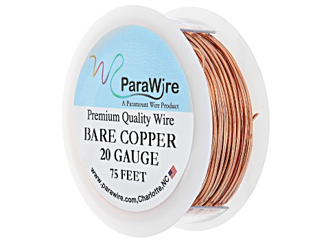 Copper Wire, Silver Plated Parawire 20ga Silver 40' Roll