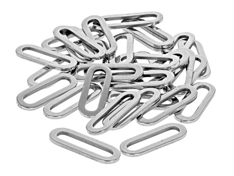 Sterling Silver Oval Jump Rings 5x7mm 19 Gauge (10)