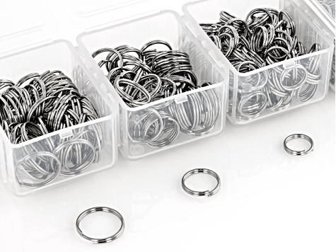 Stainless Steel Split Ring Kit in 6 Sizes appx 1590 Pieces in Total