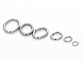 Stainless Steel Oval Jump Rings in 6 Sizes