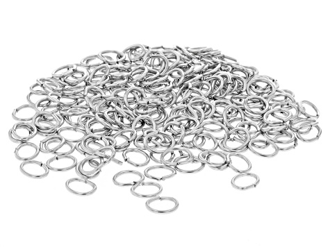 Stainless Steel Oval Jump Rings in 6 Sizes