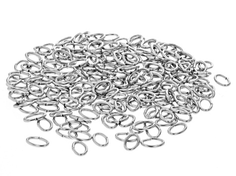 Stainless Steel Oval Jump Rings in 6 Sizes