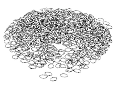 Stainless Steel Oval Jump Rings in 6 Sizes