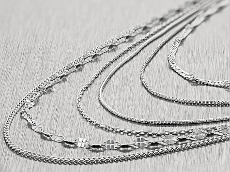 1mm Thin Strand Snake Link Italian Chain Necklace in .925 Sterling