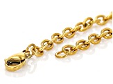 18K Gold over Stainless Steel Cable Chain Necklaces with Lobster Clasps and Jump Rings in 4 Lengths