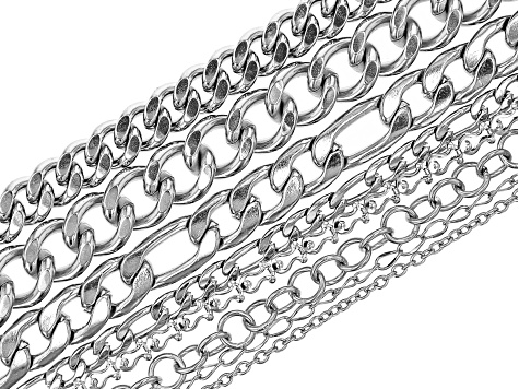 Finished Stainless Steel Chain Set of 15