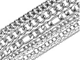 Finished Stainless Steel Chain Set of 15
