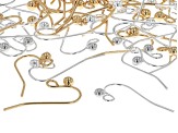 14k Gold and Silver over Brass Ear Wire Kit of appx 60 Pieces