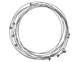 Stainless Steel Wire Collar Kit in 2 Textures Each Approximately 17" in Length