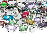Glass Birthstone and Stainless Steel Round Bead Kit
