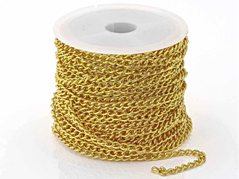 Chain set of 3 Assorted Styles in Gold Tone appx 15 Meters Total