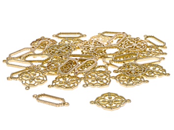 Picture of Gold Tone Connectors in Two Styles Set of 40
