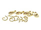 Gold Tone Unfinished Paperclip Chain appx 3m and Findings