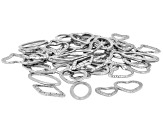 Stainless Steel Hearts & Multi-Shape Links in Assorted Sizes Set of 60