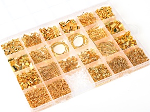 Gold Tone Findings Assortment Kit of 1561