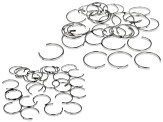 Silver Tone 19mm & 23mm C-Rings Set of 60