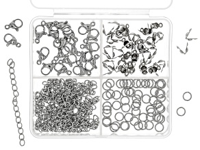 Stainless Steel Findings Assortment Set of 140