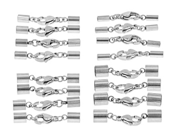 Picture of Stainless Steel Lobster Clasps & End Caps Set of 24