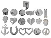 ImpressArt® Silver Over Pewter Charm Bundle Assortment Set of 18