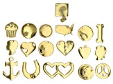 ImpressArt® 18K Gold Over Pewter Charm Bundle Assortment Set of 18