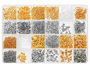 Silver & Gold Tone Earring Finding Assortment Set of 1770
