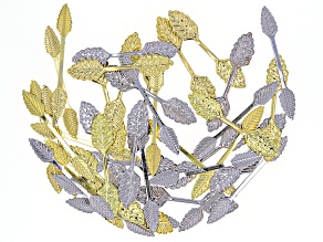 Silver & Gold Tone 35x4mm Assorted Style Bail Set of 40