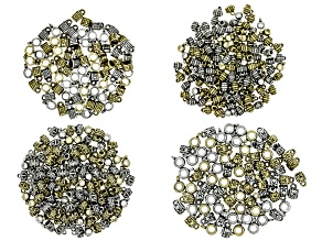 Silver & Gold Tone Electroform Bead Bails in Assorted Sizes & Styles Set of 500