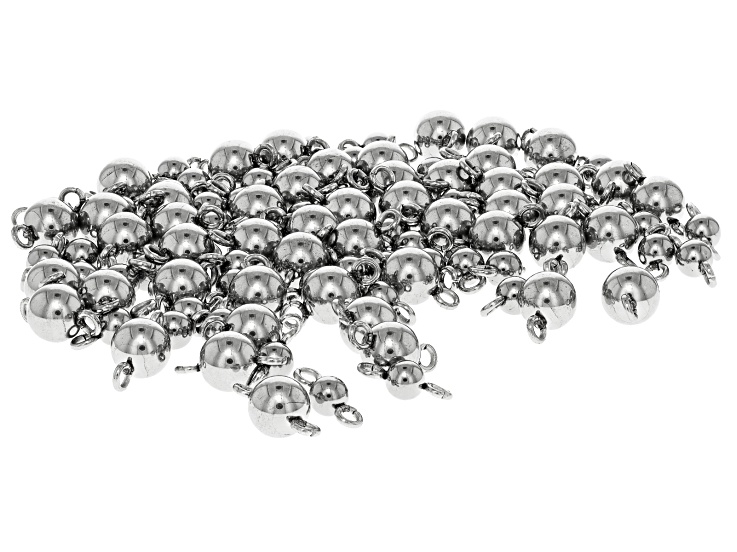 Stainless Steel 4mm & 6mm Ball Connector Set of 100