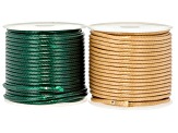 Multicolor 2mm Wax Cord Set of 7 Total of 70 Meters