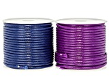 Multicolor 2mm Wax Cord Set of 7 Total of 70 Meters