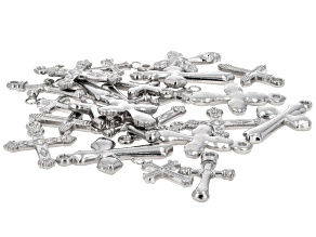 Stainless Steel Assorted Cross Pendant Set of 24