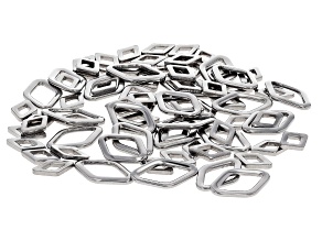 Stainless Steel Rhombus Closed Link Duo Set of 75