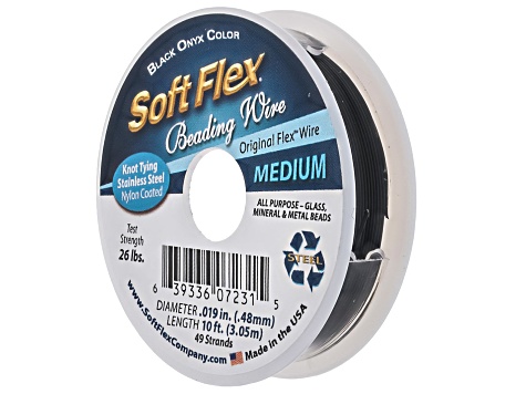 Soft Flex Multicolor .019" Bead Stringing Wire Set of 6 Total of 60 Feet