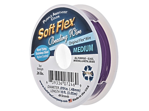 Soft Flex Multicolor .019" Bead Stringing Wire Set of 6 Total of 60 Feet