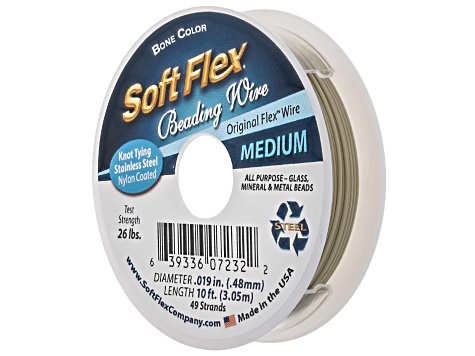 Soft Flex Multicolor .019" Bead Stringing Wire Set of 6 Total of 60 Feet