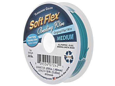 Soft Flex Multicolor .019" Bead Stringing Wire Set of 6 Total of 60 Feet