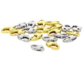Gold & Silver Tone 11x7mm Oval Clasp Set of 20
