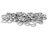 Stainless Steel & 18k Gold Over Stainless Steel 6x8mm Pinch Bail Set of 90