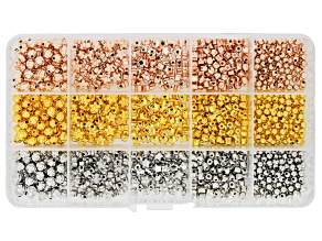 Tri-Tone Electroform Beads in Assorted Shapes & Sizes Set of 1050