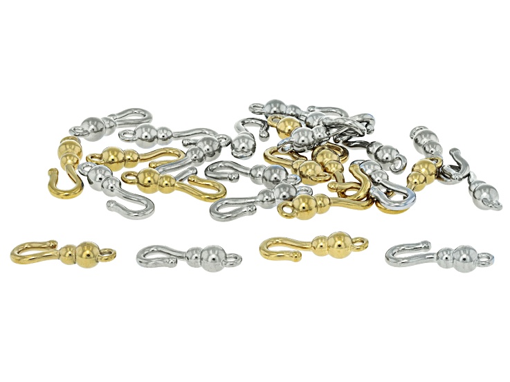 Gold over Stainless Steel & 18k Gold Over Stainless Steel 13x5mm Set