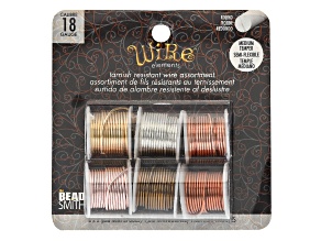 Assorted Tone Tarnish Resistant 18ga Wire Kit Total of 12 Yards