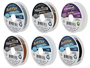 Soft Flex Neutral Color .014" Beading Wire Kit Total of 60 Feet