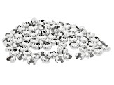 Textured Brass Clamp-On Bead Tip Findings in Assorted Colors & Sizes appx 600 Pieces Total