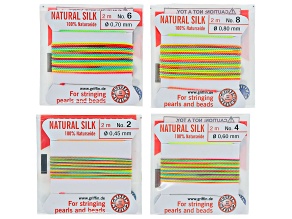 GRIFFIN Rainbow Silk.45mm, .60mm, .70mm, & .80mm Silk Thread Total of 8 Meters