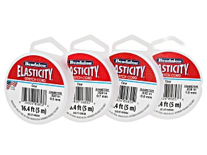 Clear 0.5, 0.7 ,0.8, & 1mm Elasticity Stretch Cord Set Total of 20 Meters