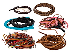 Leather Cord Assorted Grab Bag Total of 4 oz