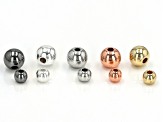 Electroplated Beads in Gold, Silver, Rose Gold, Rhodium, and Gunmetal Tones with Container
