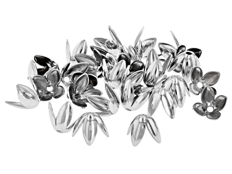 18k Gold Plated & Stainless Steel Flower Cups in Two Sizes appx 100 Pieces Total