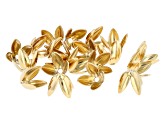 18k Gold Plated & Stainless Steel Flower Cups in Two Sizes appx 100 Pieces Total